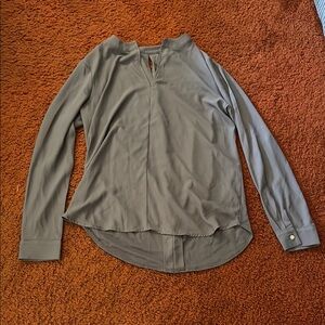 Elegant Gray Women's Top Ann Taylor